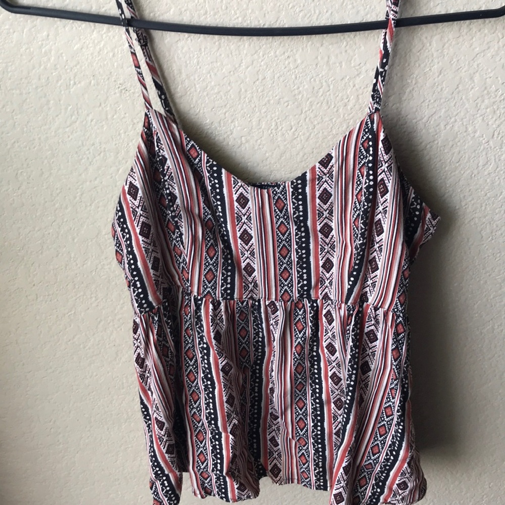 Forever 21 • Size Small Boho Peplum Aztec Top